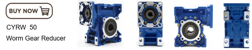 Description Picture 5 of itemCHENYUE High Torque Worm Gearbox Speed Reducer NMRW75 CYRW75 Input 19/22/14/24/28mm  Ratio 5-100 Tin bronze CNC Free Maintenance