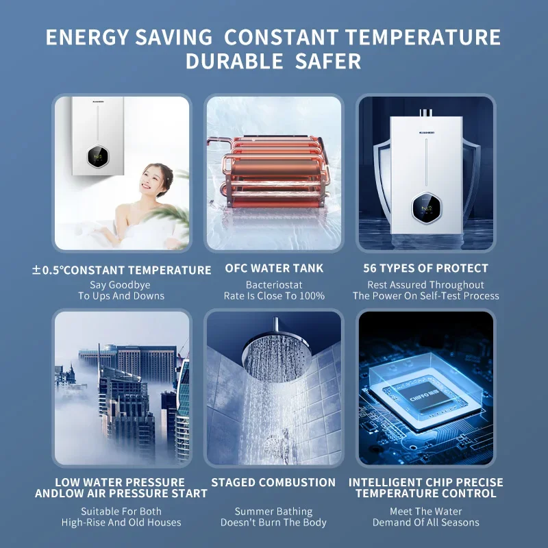 Manufacturing Household Gas Water Heater Exchanr Intellint Control Hot Water Heating System