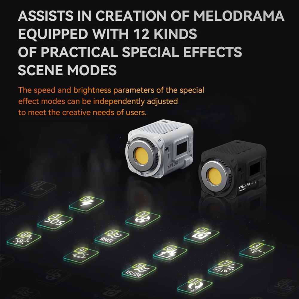 YONGNUO YNLUX200 LED 비디오 조명, 200W 사진 조명, 5600K COB 비드, 2.4G 무선 시스템, 라이브 스트리밍 홈 스튜디오