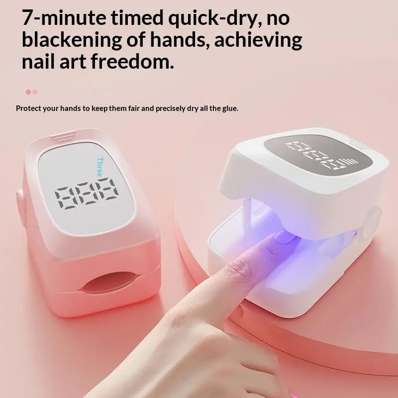 충전식 미니 UV LED 네일 드라이어 자동 꺼짐 타이머가 있는 빠른 건조 광선요법 램프 젤 경화 매니큐어 도구