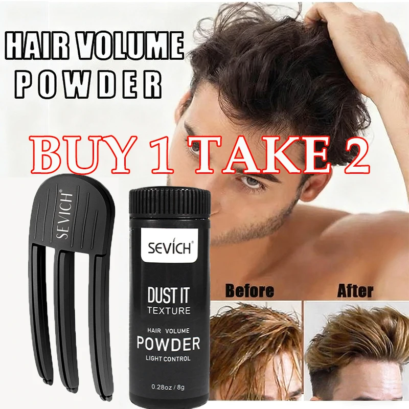 Hair Styling Powder Fluffy Hair Clip Oil-Absorbing Hair Powder Haircut Design Increase Volumizing Hair Powder For Men Women