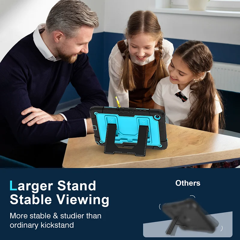 Shockproof Hybrid Stand Tablet Cover - Protective Case