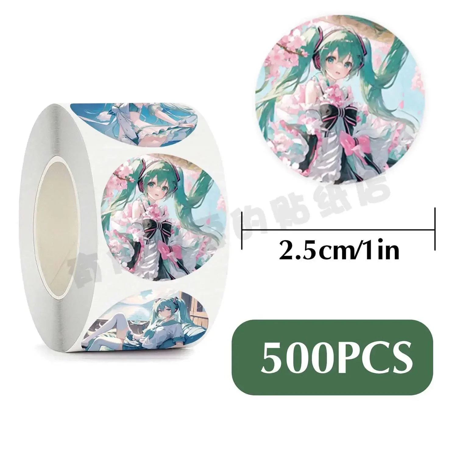 50PCS Kawaii Hatsune Miku Stickers Non-repeating Waterproof