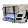 Collision Barrier Cattle Fence Lamp for Tamiya 1/14 RC Truck MAN TGX 540 56325 Tractor Trailer Degree Front Bumper Light Parts 4