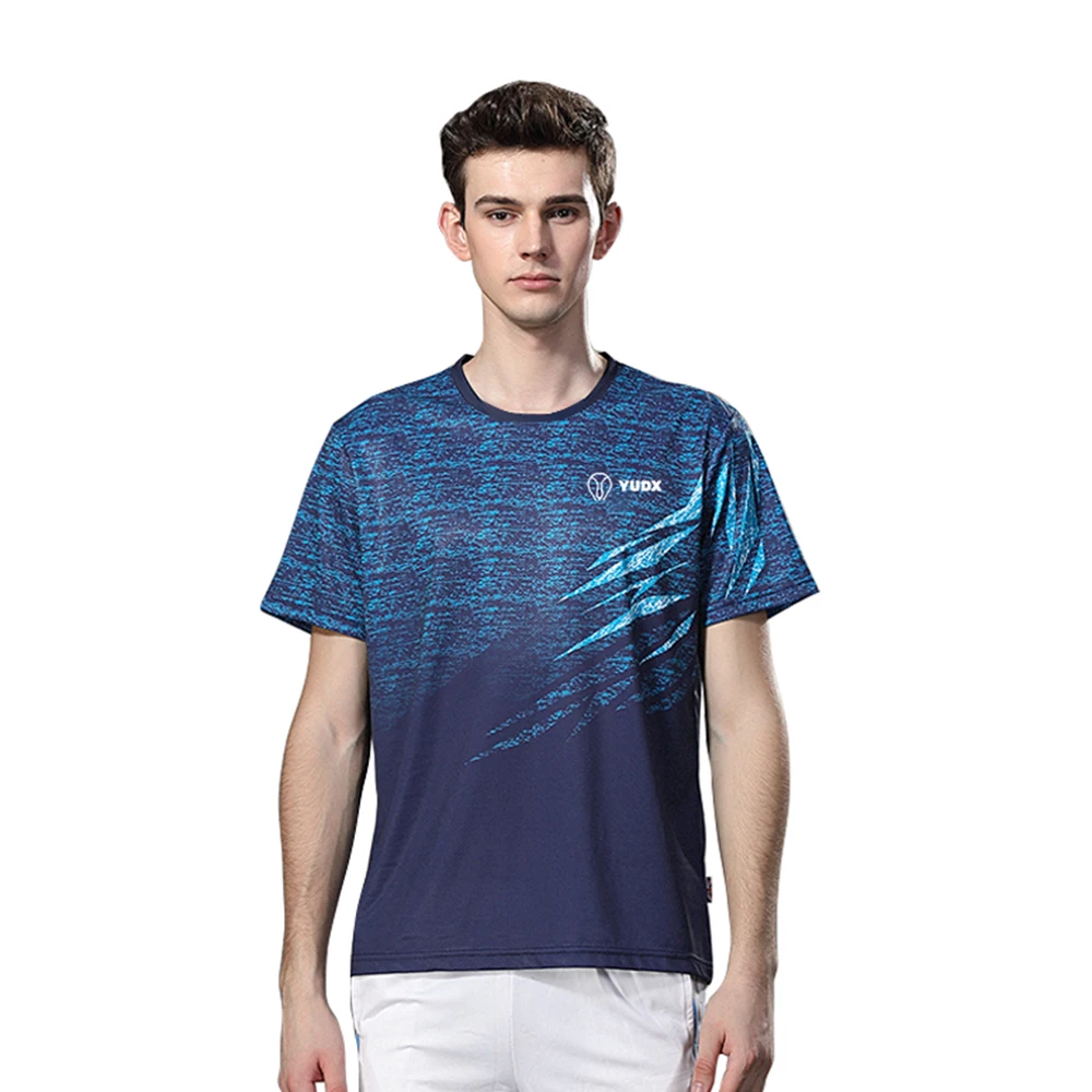

Yudx Men's Badminton T-Shirt Sea Series Quick Dry Round Neck Top Harajuku Loose Clothing Men's Badminton Clothing Sportswear