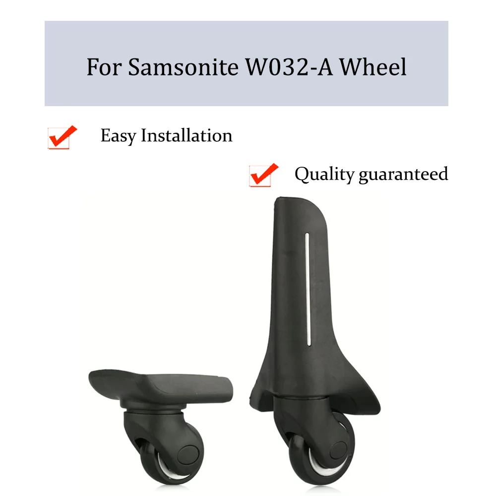 

For Samsonite W032-A Nylon Luggage Wheel Trolley Case Wheel Pulley Sliding Casters Universal Wheel Repair Slient Wear-resistant