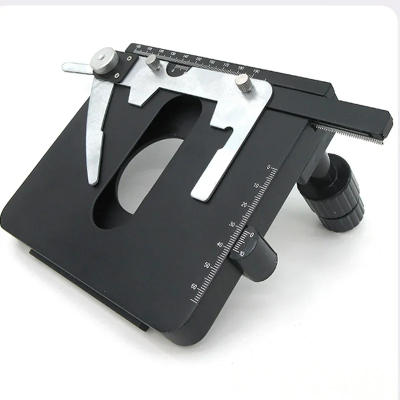 Microscope Accessories Double Layer Mechanical Stage Movable Platform Specimen Pressing Clamp and Sliding Rail Clip