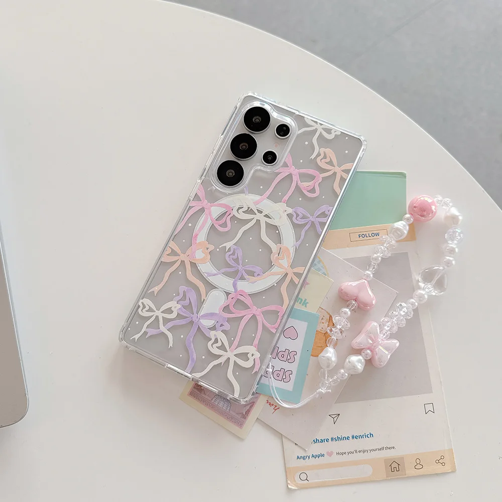 Vibrant Bow Magnetic Wireless Charging Phone Case