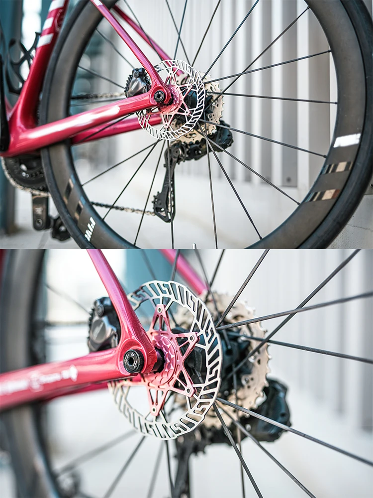 Chaser Bike Ultraleichte Medium Lock Discs Fahrradbremsscheibenbeläge Kies Leichte Scheiben 160 mm/140 mm 83 g ohne Verriegelungsabdeckungen – Detail 16