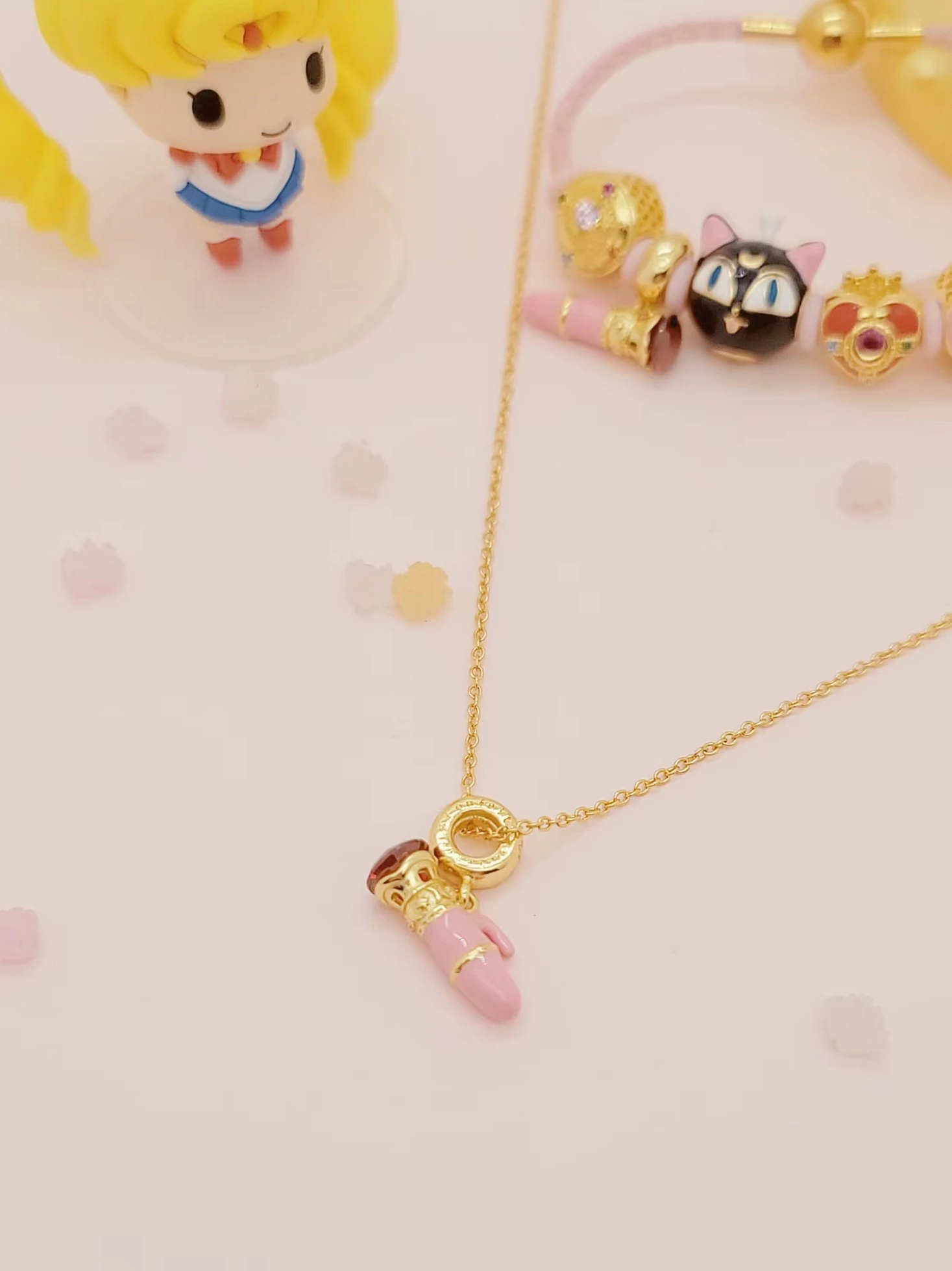 Anime Moon Sailor 925 Sterling Silver Jewelry Charm Pen Pendant Bead Fit Pandora Original Bracelet Women Xmas Birthday Gift 2