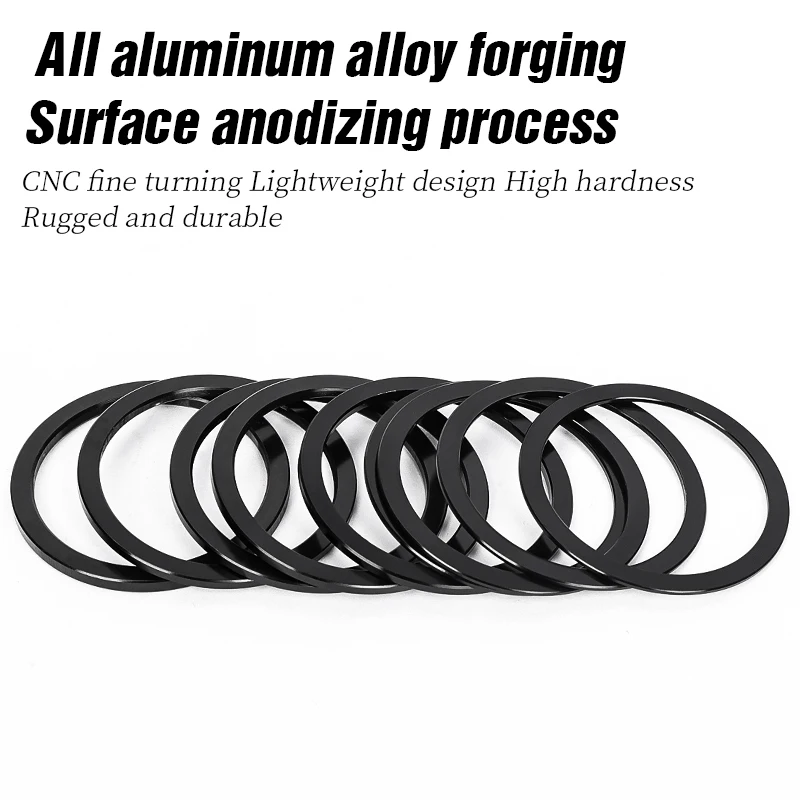 Bicycle Bottom Bracket Washer Aluminum Alloy Bike Crankset Washer Bike Crank Cover Chain Wheel Spacers Adjuster