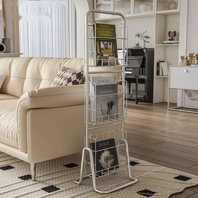 Web Celebrity Medieval Magazine Holder: Landing Ins Wind Multi-layer Mobile Display Shelf Office Storage Organizer
