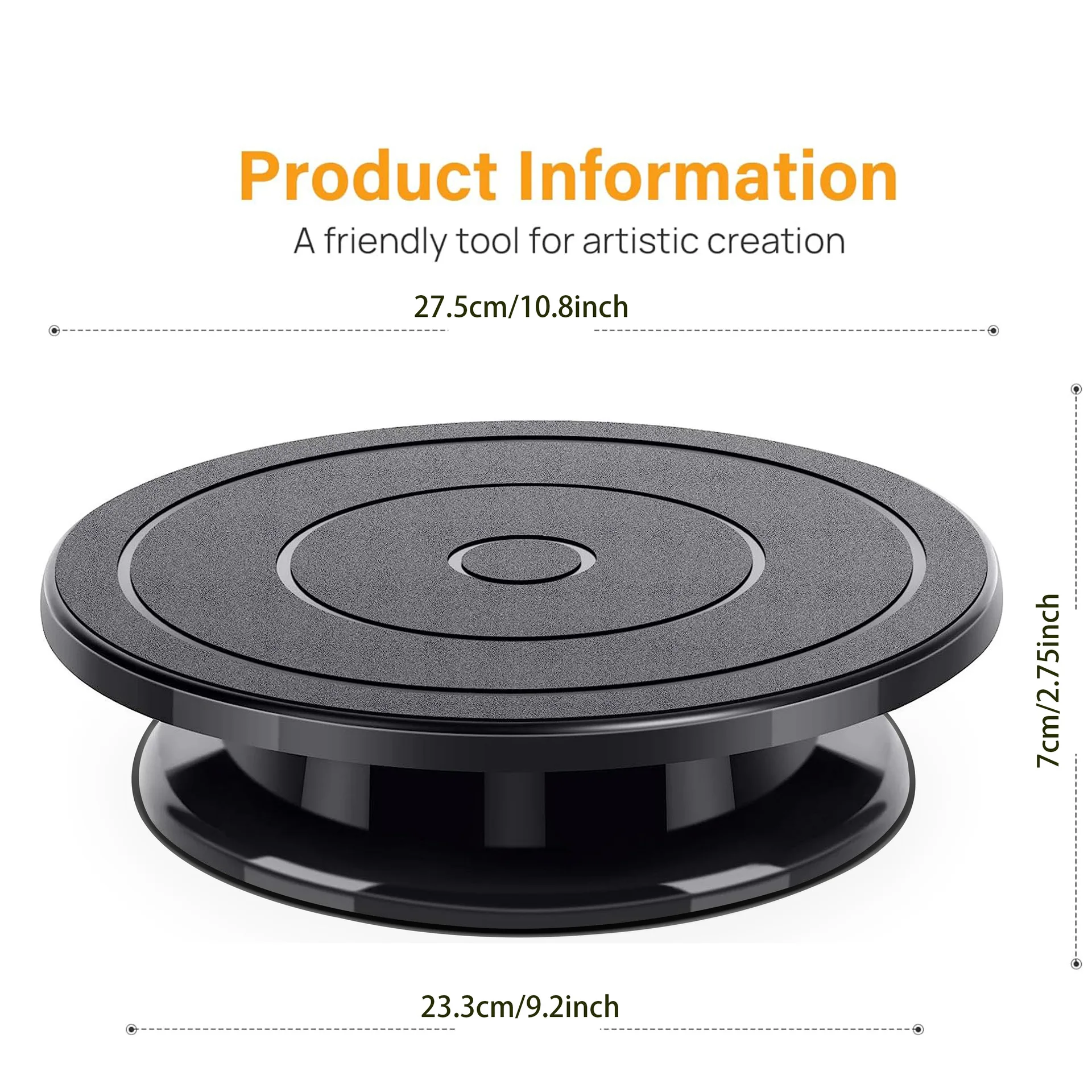 Plastic 28cm Cake Turntable Rotating Cake Dough Pastry Decorating Cream Stand Rotary Table DIY Pan Baking Accessories cake stand cake turntable baking supplies cake tools