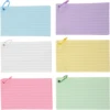 Index Cards With Holes Punched Flash Cards With Rings Studying Note Cards Writing Index Card Cards Lined Note Lattice 1