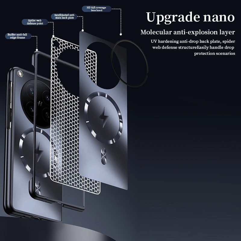 Matte AG Bare Metal Feel Magnetic Armor Case