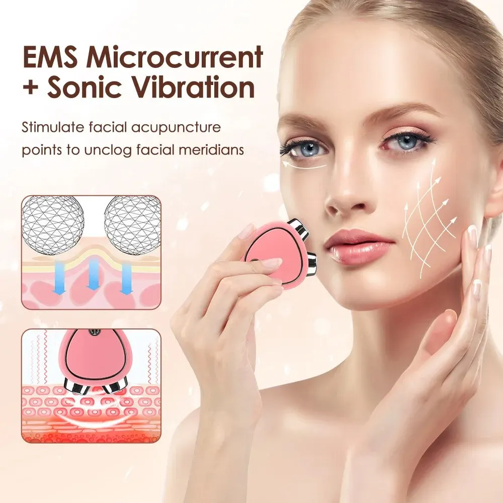 3D Facial Massager Roller Rechargeable Lithium-Polymer BatteryPowered Face Sculpting Tool UsB Charging Vibrant Skin Beauty SPA facial massager