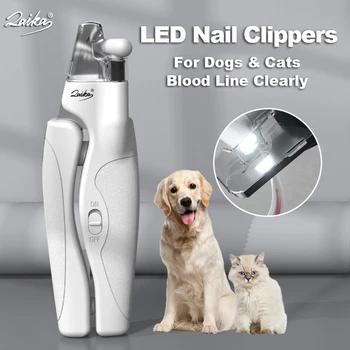 LAIKA LED Pet Nail Clippers Professional Cats Claw Blood Line Scissors Dog Nail Trimmer Grooming Cutter for Animals Pet Supply 1