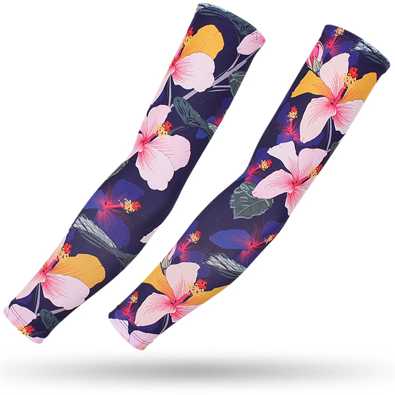 Basketball Sleeve Tattoo Sun Protection Running Arm Cover Ladies Arm Warmer Bicycle Cycling Cuff 2Pcs Women's Cycling Braces Gym 2