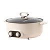 220V Multi Cooker 6L Non-stick Hotpot 2 Independent Flavor Pots  Electric Food Cooking Machine DoubleTwist Independent Control 2