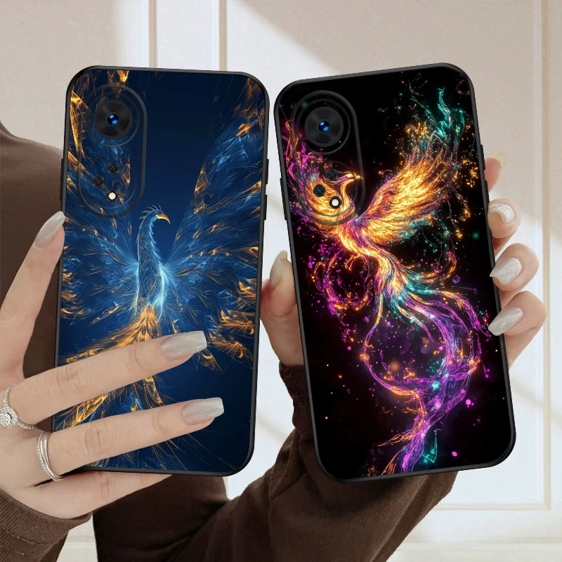Cartoon Phoenix Silicone Soft Phone Case