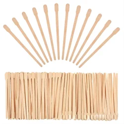 100PCS Woman Wooden Hair Removal Stick Disposable Depilation Spatula Wax Sticks Wood Face Eyebrows Waxing Spatula Beauty Tool