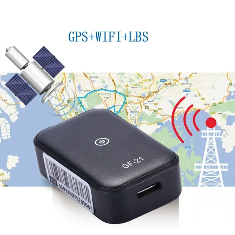 GF-21 미니 GPS 실시간 차량 추적기, 분실 방지 장치, 음성 제어 녹음 로케이터, HD 마이크, 와이파이, LBS, GPS 위치