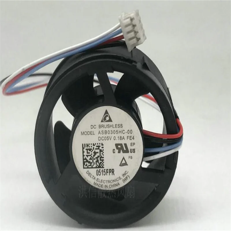 Delta 3010 Asb0305hc00 Dc05v 0.18a Quatro-fio Círculo Completo Ventilador de Refrigeração
