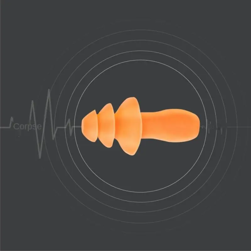 Noise Reduction Rate 25db Soundproof Earplugs Ergonomic Design Swimming And Water Sports Noise Reduction Sleep Earplugs Washable 3