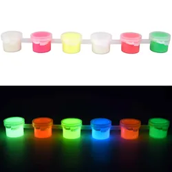Vibrant Glow - in - the - Dark Acrylic Paint Set for Creative Art Projects (6pcs A)