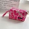 Retro Canvas Women's Cosmetic Bag Simple Plaid Girls Pencil Case Leopard Print Ladies Lipstick Storage Bag Small Wallet Handbags 6
