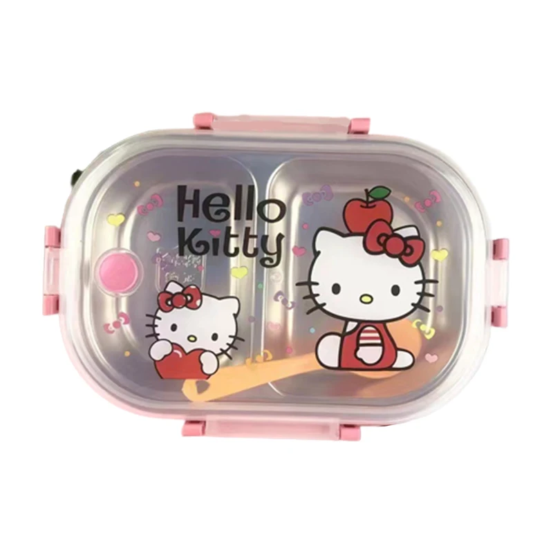 Hello Kitty Lunch Box Creative Portable Bento Box Stainless Steel Food  Storage Container Kids Office Worker Lunch Storage Box - AliExpress