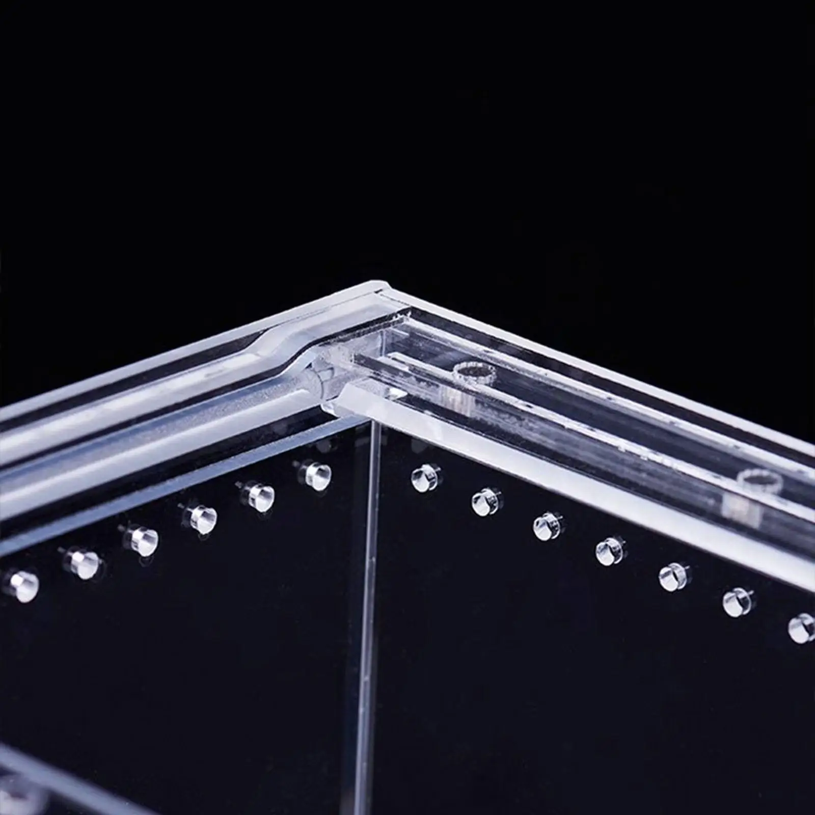 Reptile Terrarium Fish Tank Tarantula Enclosure Ventilation Reptile Habitat Container for Frog Snakes Terrapin Lizards Crayfish