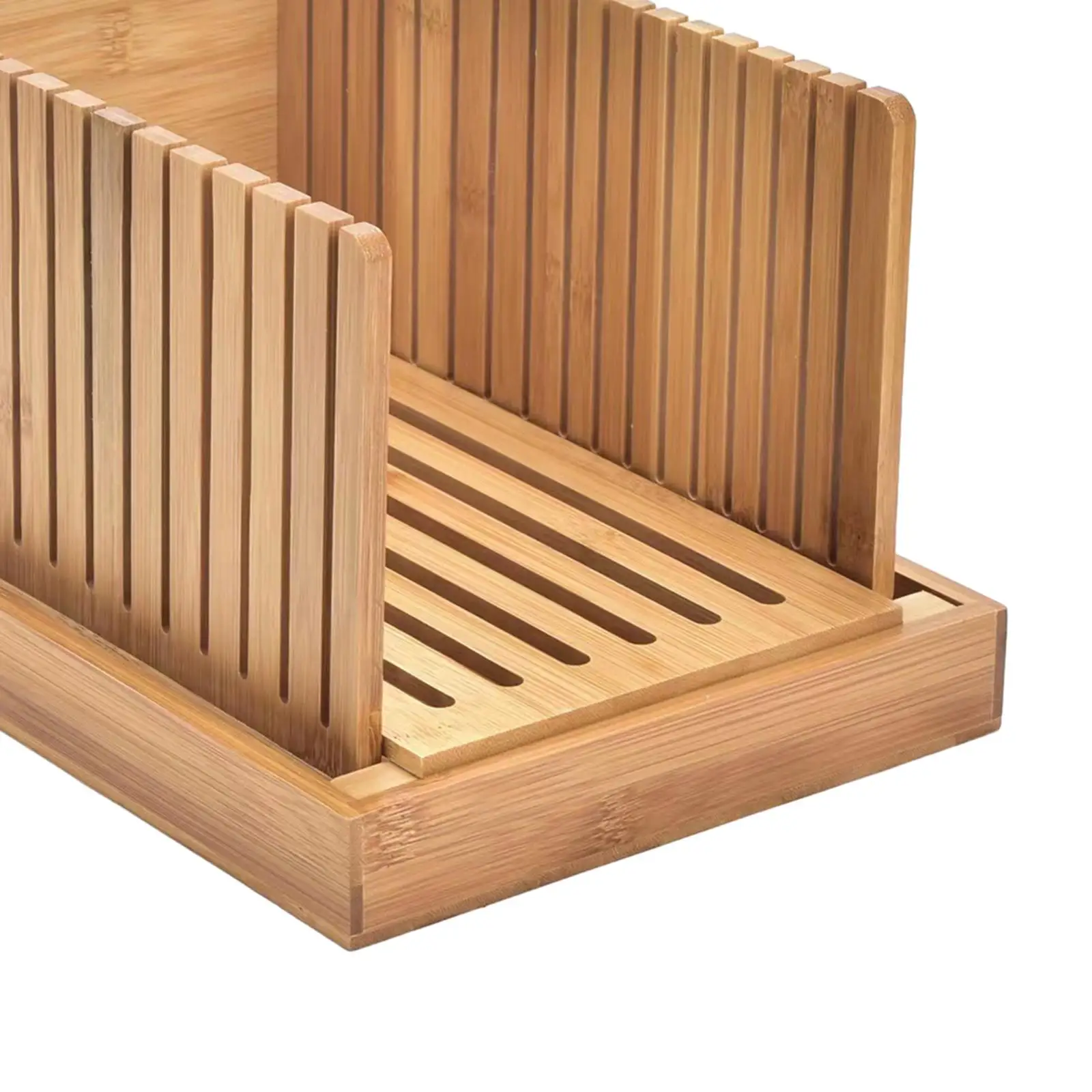 Premium Bamboo Bread Slicers with Crumb Tray Bread Slicers Machine Bread Loaf Slicers Folding for Bread Slicing Kitchen Baking Premium Bamboo Bread Slicers with Crumb Tray Bread Slicers Machine Bread Loaf Slicers Folding for Bread Slicing Kitchen Baking