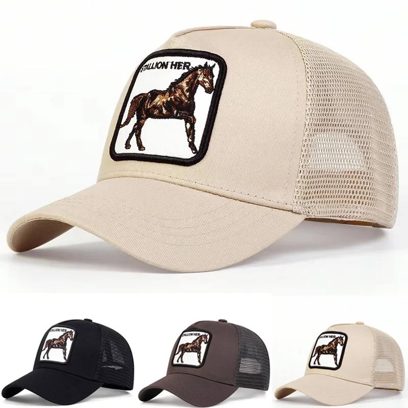 Unisex STALLION HER Baseballkappe mit Buchstaben-Stickerei, verstellbare Outdoor-Kappe für Frühling und Sommer, lässiger Sonnenschutzhut – Detail 1