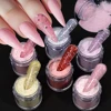 6Jars Glitter Acrylic Crystal Powder Set With Sequins Nail Art Extension Mix Sequin Fine Dipping Powder Nail Art Extend Carving 1