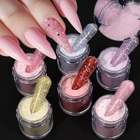 6Jars Glitter Acrylic Crystal Powder Set With Sequins Nail Art Extension Mix Sequin Fine Dipping Powder Nail Art Extend Carving 1