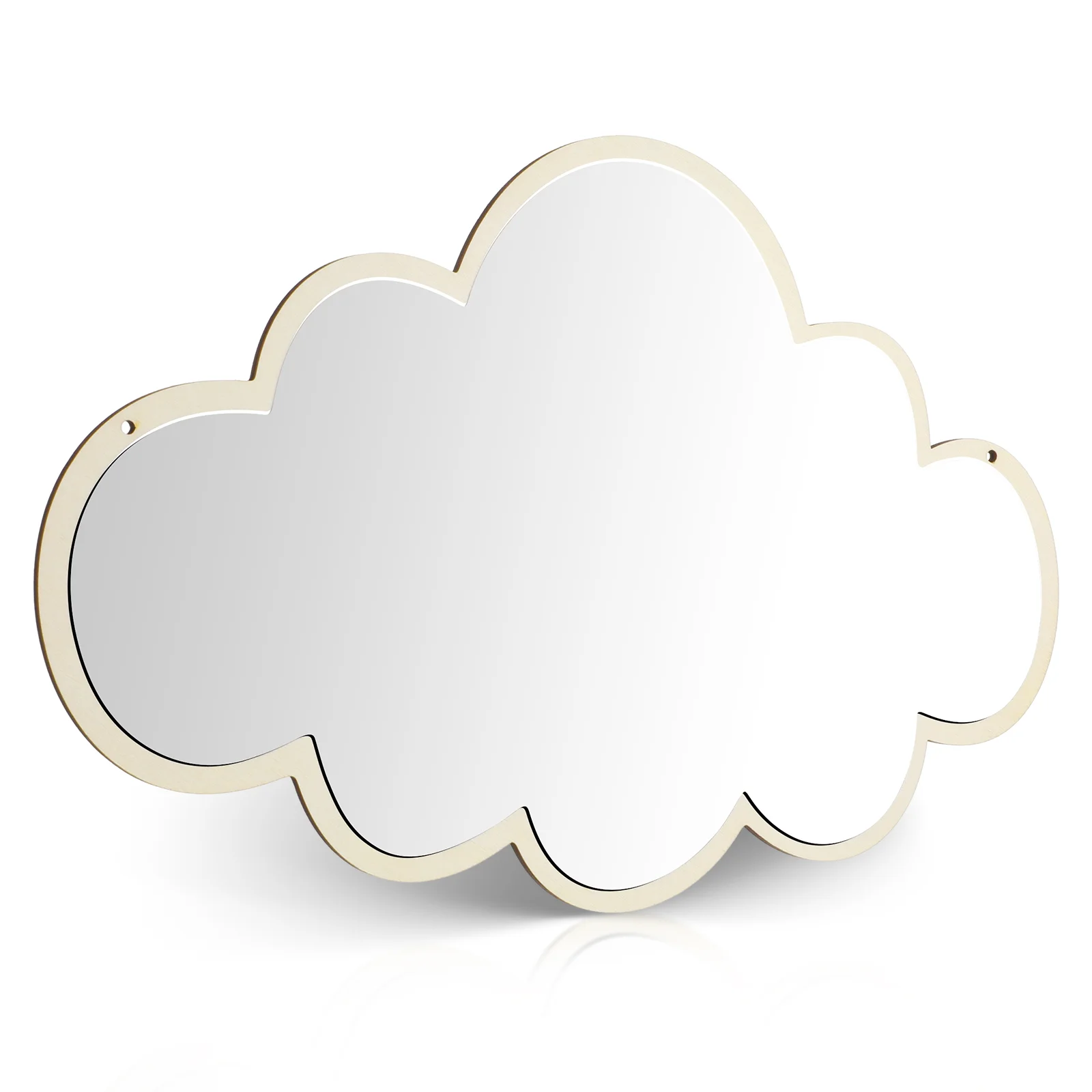

Room Decor Mirror Cloud Shape Shatterproof Wall Art Non Glass Safe Girls Nursery Bedroom Home Decor