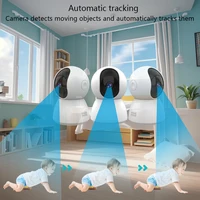 HD 4MP Tuya Smart Mini WiFi caméra IP caméra de Surveillance suivi automatique intérieur sans fil sécurité maison CCTV bébé moniteur 3