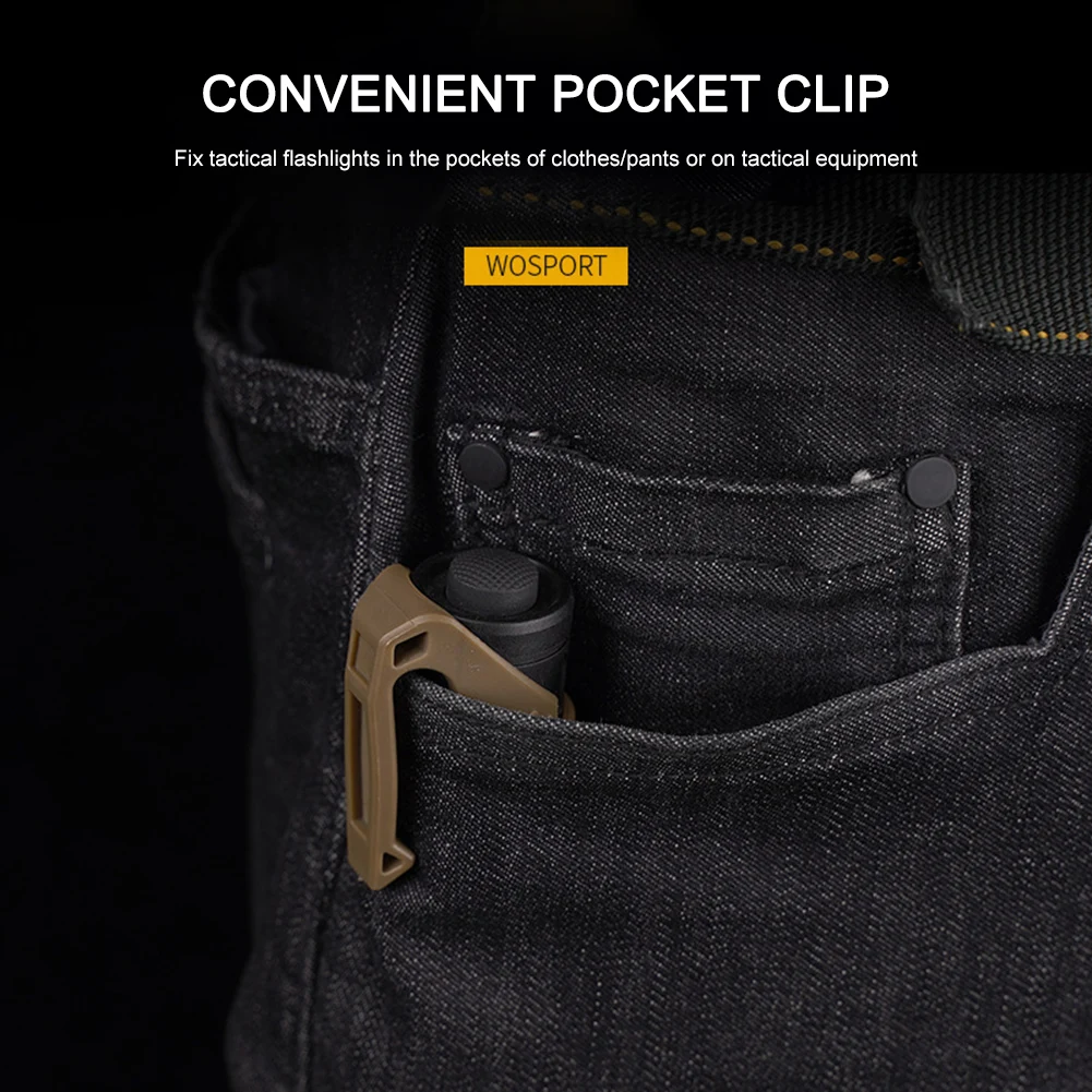 Portable Flashlight Clip Multifunction Lamp Fixing Brackets Tactical Flashlight Adapter Tactical Equipment Accessories