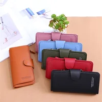 Fashion Women Leather Wallet Long Purse Phone Card Holder Case Clutch Large Capacity Ladies Girls Mobile Phone ID Card Holder 2