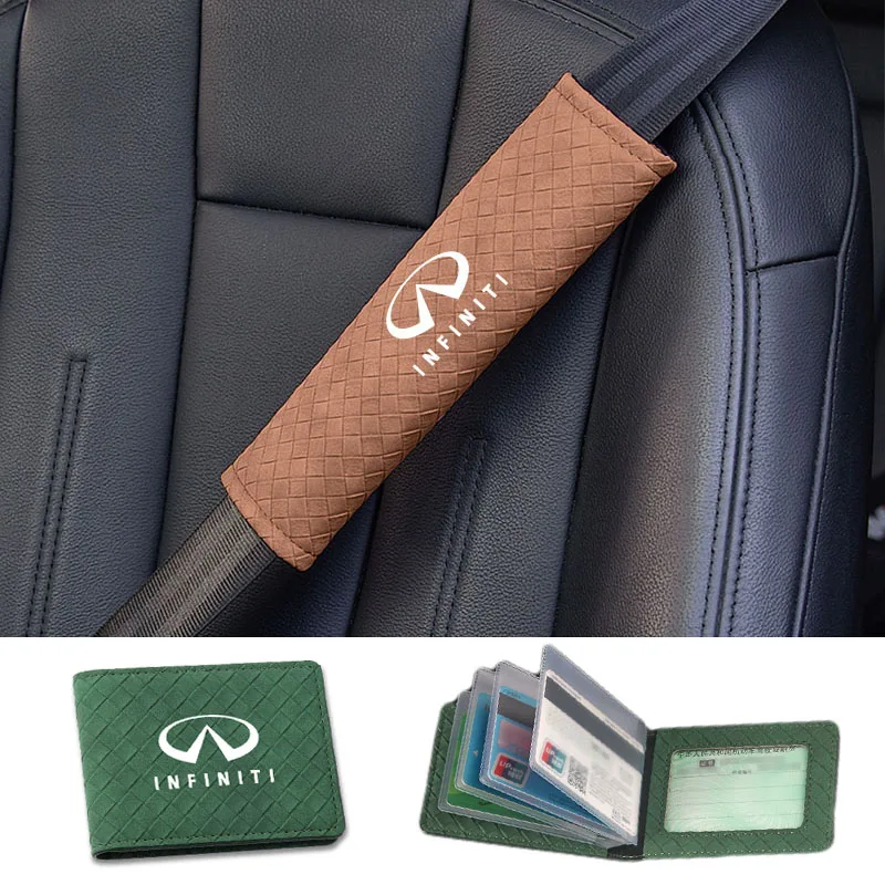 Car Seat Belt Cover Leather Driver License Ultra Thin Card Bag For Infiniti  Q50 FX35 Q30 G37 Q70 QX70 G35 Q60 QX50 QX60 QX80 AliExpress