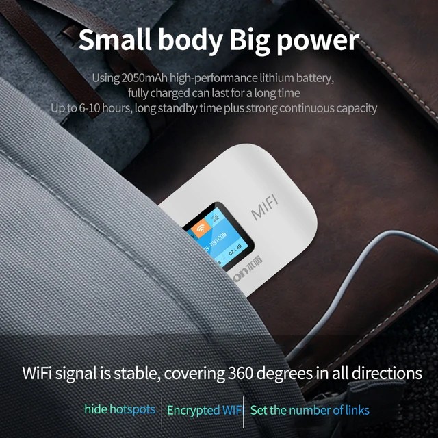 벤톤 잠금 해제 4G Lte 휴대용 와이파이 라우터