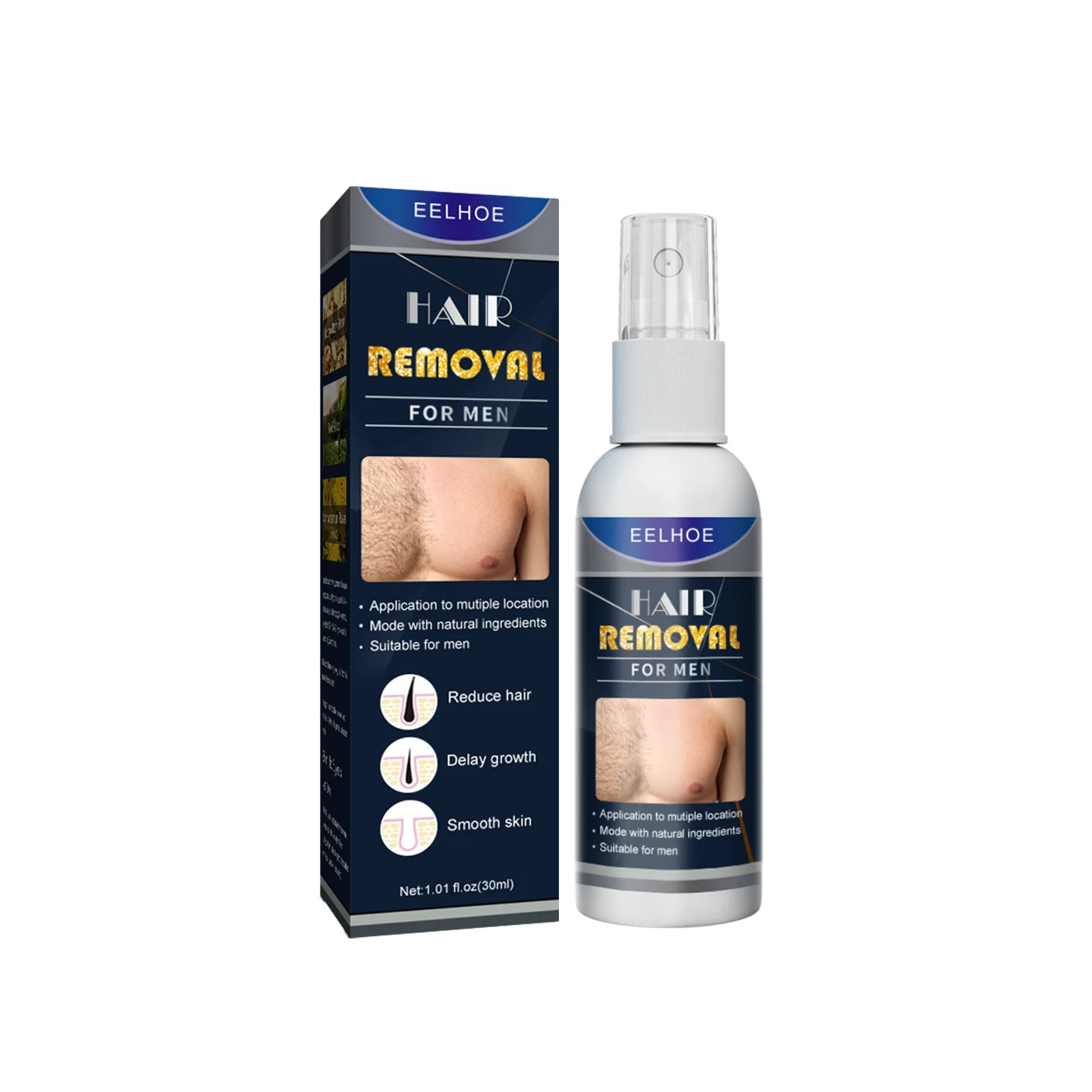 30/50 ml Leistungsstarkes Haarentfernungsspray – Super natürliche, schmerzfreie und dauerhafte Haarentfernung für Frauen und Männer – Ganzkörper-Enthaarungscreme_voghion.com