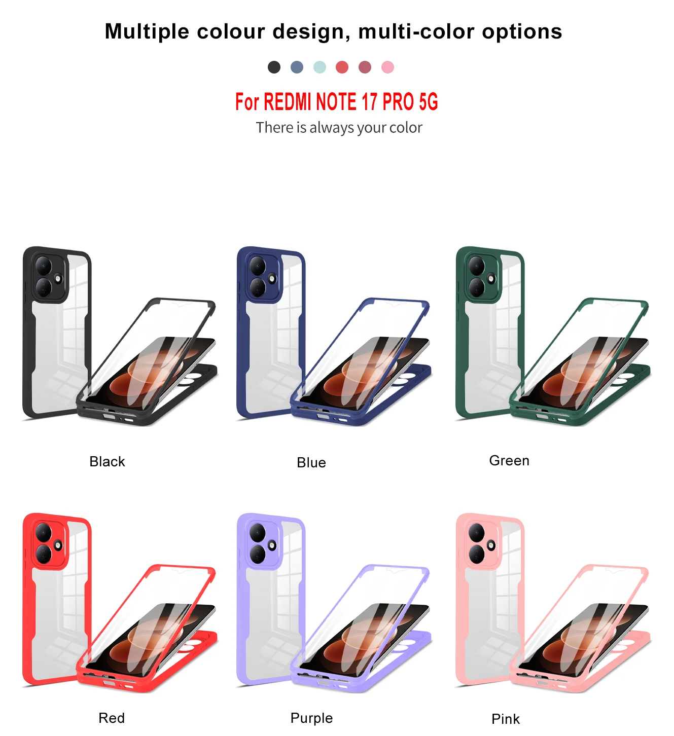 Crystal Clear 360° Protection Full Body Case