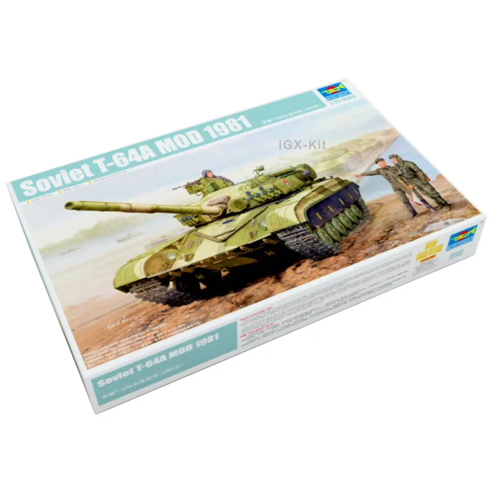 

Trumpeter 01579 1/35 Soviet T64 T-64A Mod.1981 Main Battle Tank MBT Military Gift Plastic Assembly Model Toy Building Kit