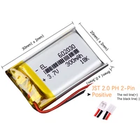 5Pcs/Lot JST2.0 2P 902030 3.7V 500mAh Li-Polymer Li-ion Battery Lipo 402030 302030 502030 602030 702030 802030 102030 - Image 2