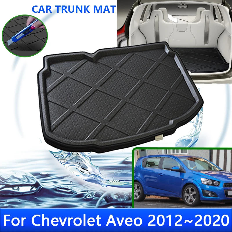 

1X For Chevrolet Aveo T300 Sonic 2012~2020 2016 Hatch Car Rear Trunk Protector Pads Auto Waterproof Anti-Fouling Mat Accessories