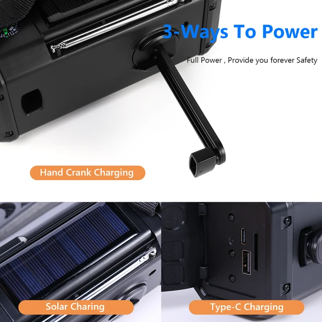 10000mAh Emergency Radio and Charger 4