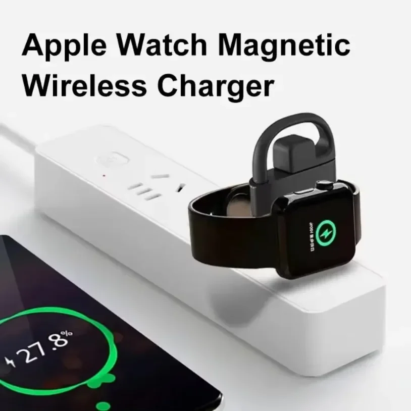 2 IN 1 PD Type C USB Magnetic Watch Wireless Charger For Apple Watch IWatch 10 9 8 7 6 5 SE Ultra Portable Fast Charging Station