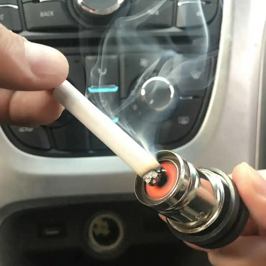 12v Front Cigarette Lighter Assembly For 12v Cars Diameter 21mm Abs